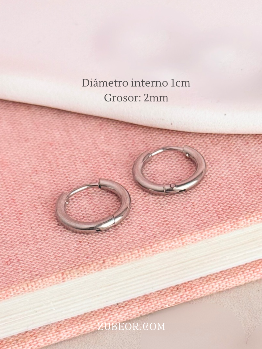 Aretes argollas simples 10